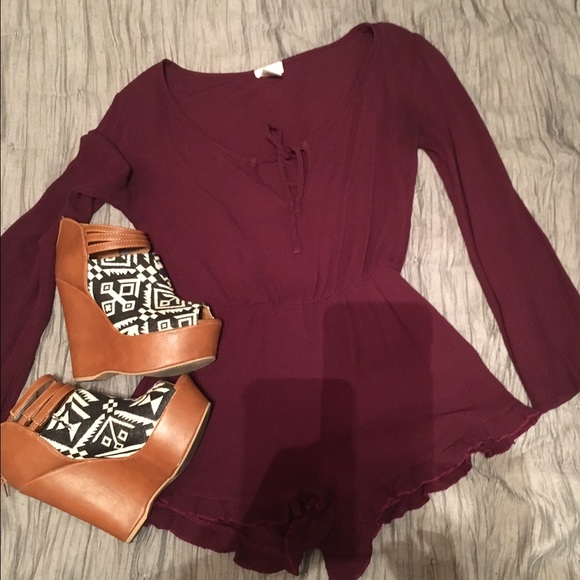 Marroon rumper💋