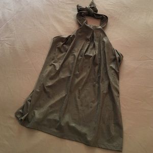 Snake skin patterned halter top