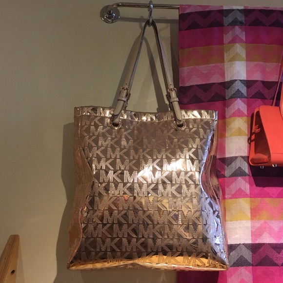 Michael Kors Rose Gold / Copper tote