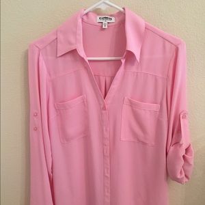 Express Pink Portofino Blouse