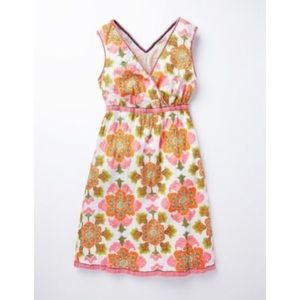 Boden Floral Summer Crinkle Dress Size 14L