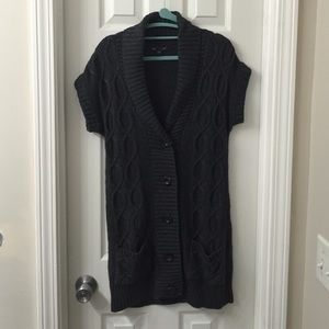 Grey, mid thigh sweater dress, from Gap