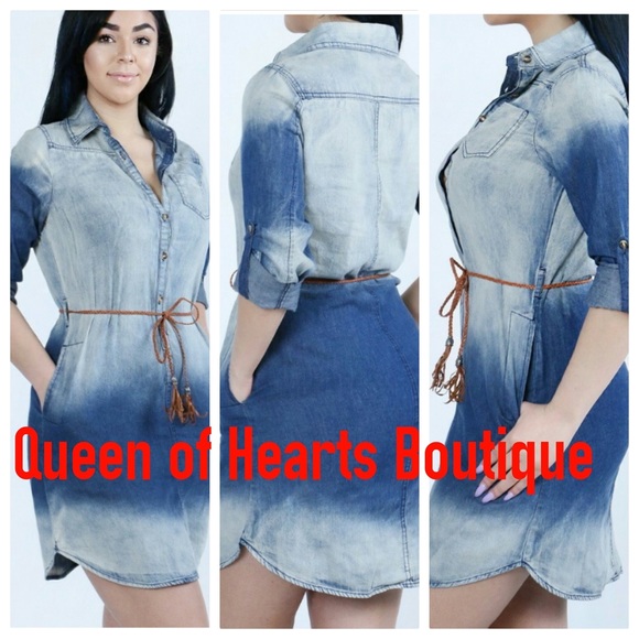 Denim Delight Shirt Dress