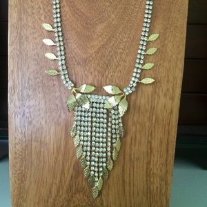 Vintage Gold Leaf Necklace
