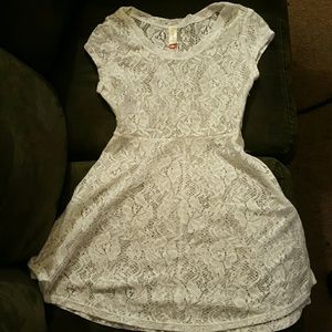White Lace Cover Up Dress