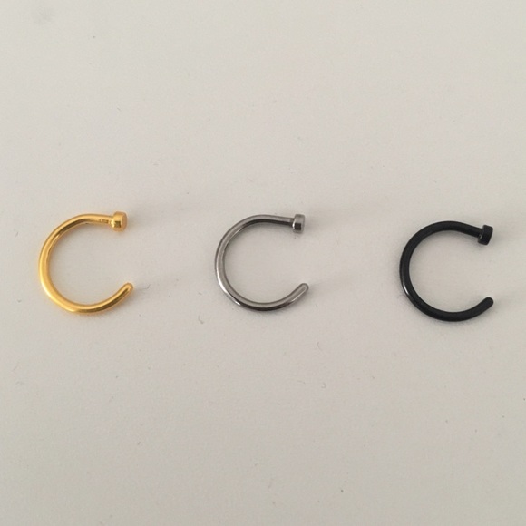 fake nose ring / no pierce nose ring - Picture 2 of 2