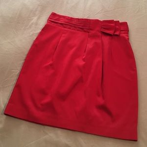 Red High Waisted Skirt