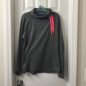High neck hoodie