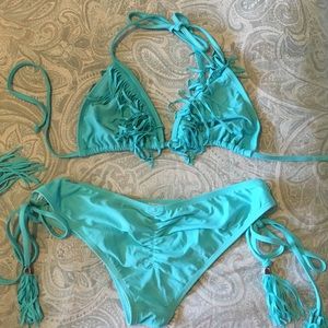 Kandy Wrapper Fringe bikini from Tillys