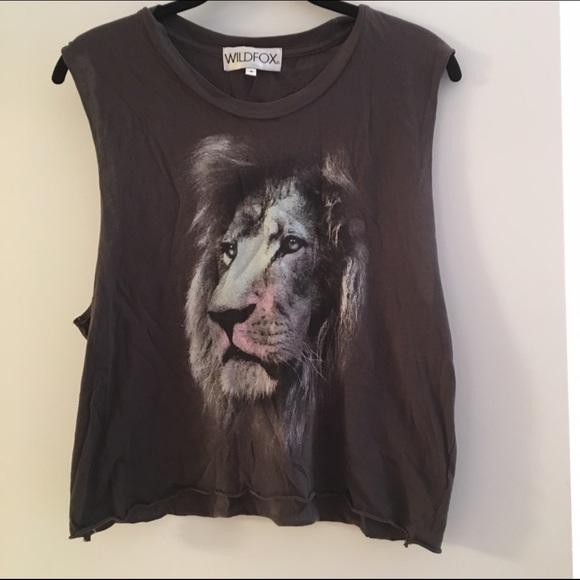 Wildfox cropped muscle tank