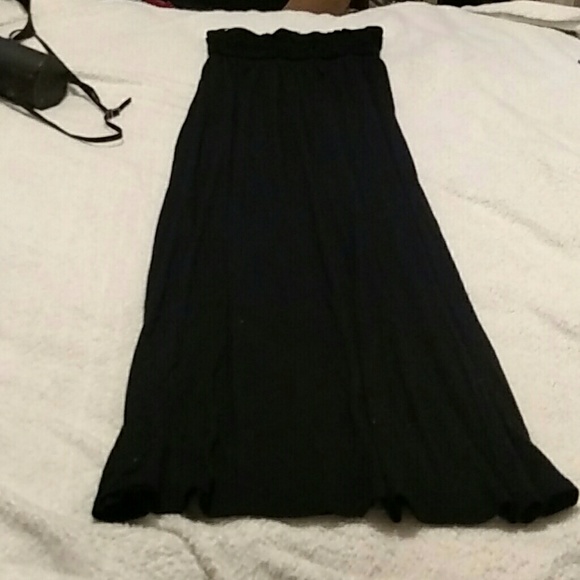 Strapless maxi dress