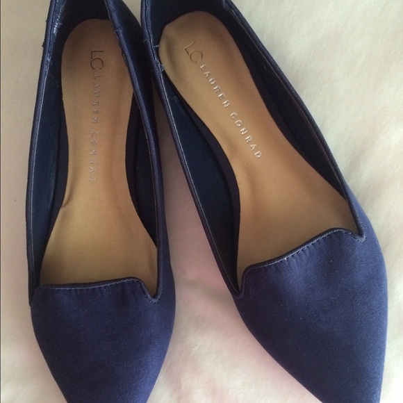 Lauren Conrad navy blue slip on shoes