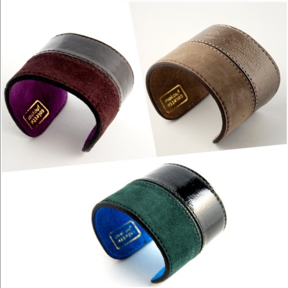 Colette Malouf Jewelry - Last 1🔥Colette Malouf Patent leather & Suede Cuff