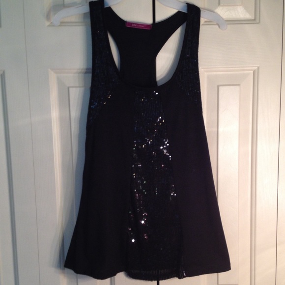 Black Sequin Tank