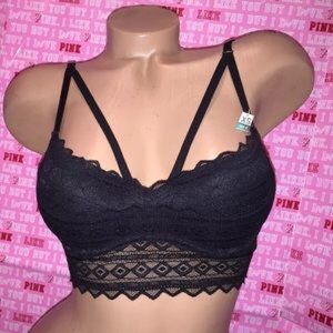 VS Pink Black Bra/Bralette