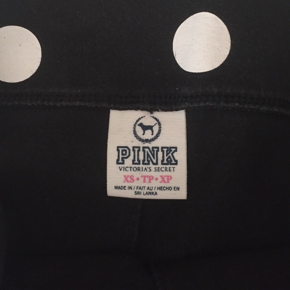 PINK polka dot yoga shorts - Picture 3 of 3