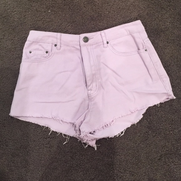 Lilac BDG denim high waisted shorts