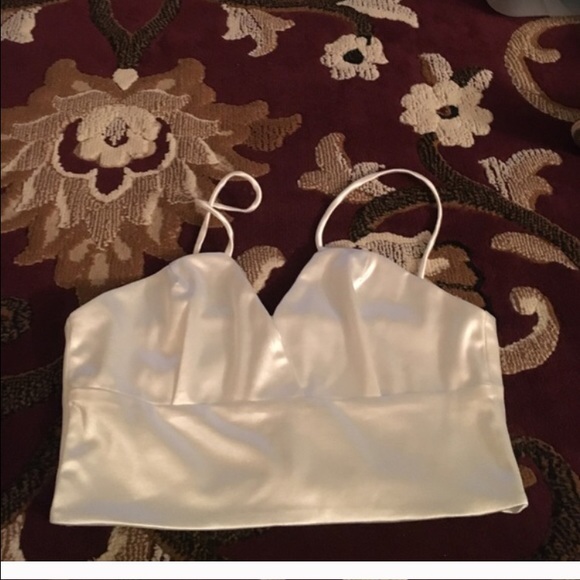 Satin crop top and mesh dress bundle