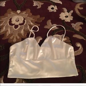 Satin crop top and mesh dress bundle