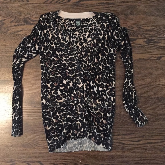 Leopard print cardigan