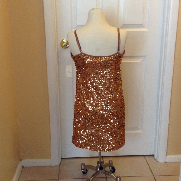Forever 21 Copper Sequin Cocktail Dress - Picture 3 of 4