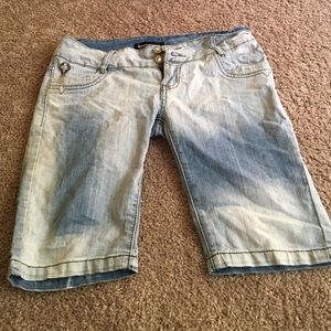 Blue jean shorts