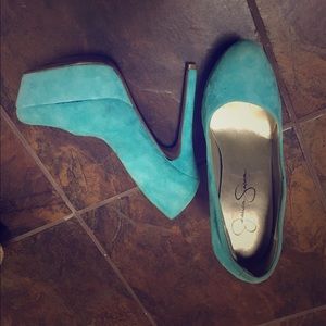 Turquoise Jessica Simpson Heels