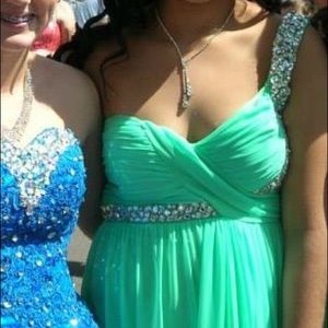 Teal, aqua formal dress(price negotiable)NEED GONE