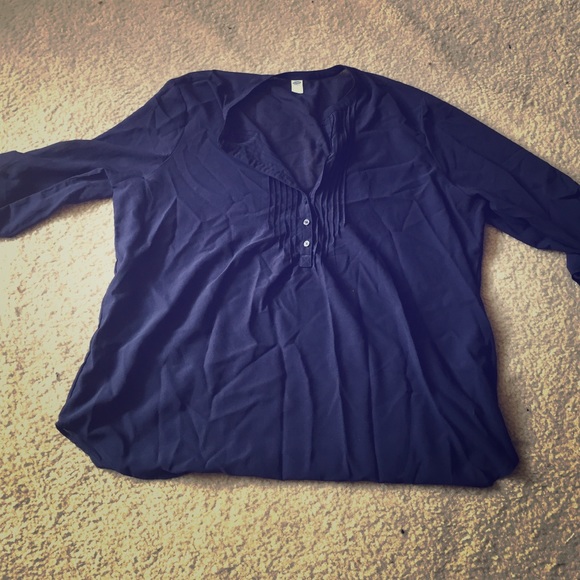 Sheer Navy Blue Top - NEVER WORN