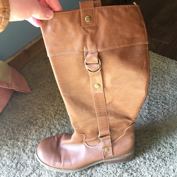 Old navy faux leather riding boots