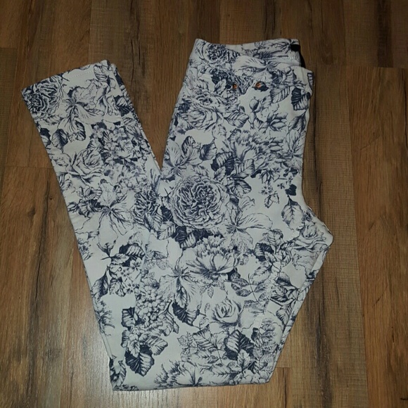 Floral print jeggings