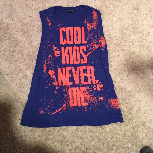 Blue Sleeveless Shirt