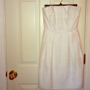 White strapless dress by WHITE HOUSE BLACK MARKET