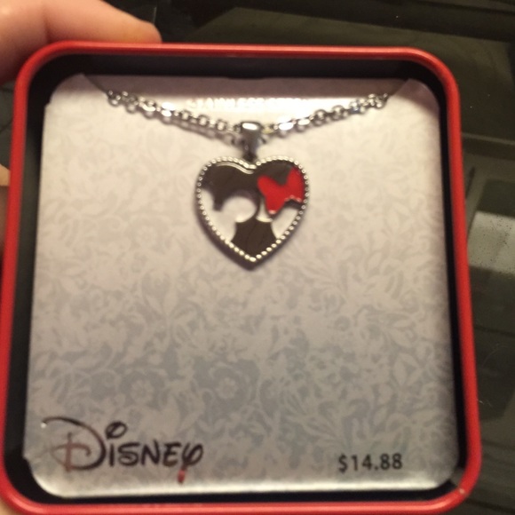 Mickey and Minnie Mouse Necklace - Picture 2 of 3