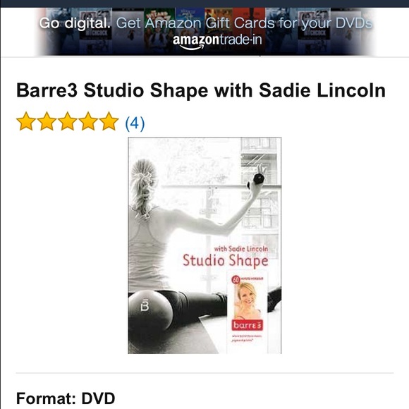 Barre 3 studio shape DVD