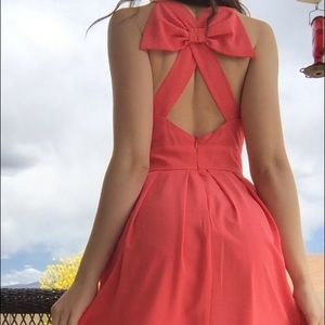 Bow back dress