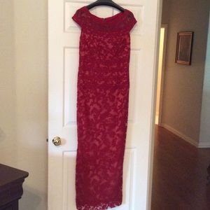 Red formal gown