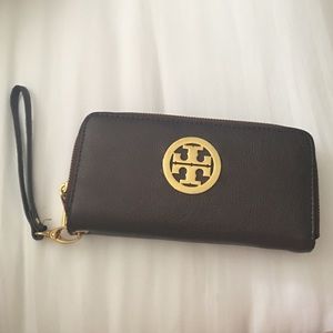 Brown Double-Zip Wallet
