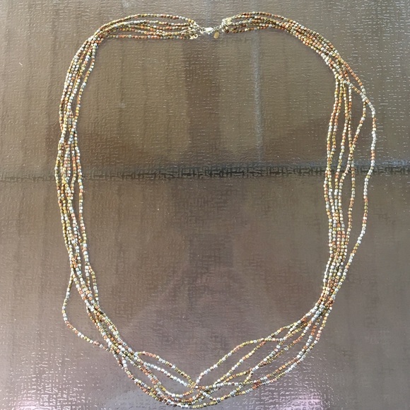 Multi-layered Metallic Necklace