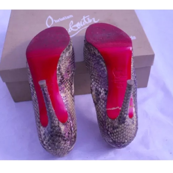 Christian Louboutin | Shoes | Christian Louboutin Python Pump | Poshmark
