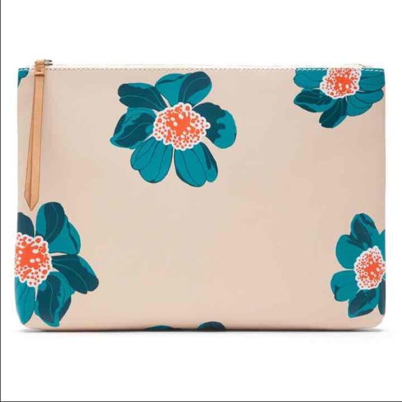 Banana Republic LARGE Floral Zip Pouch
