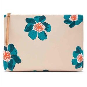 Banana Republic LARGE Floral Zip Pouch