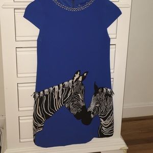 Blue Zebra Alice + Olivia dress