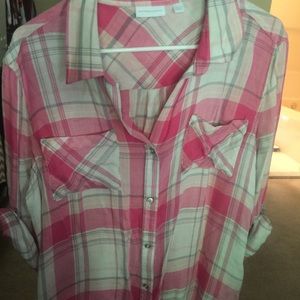 Flannel design button down