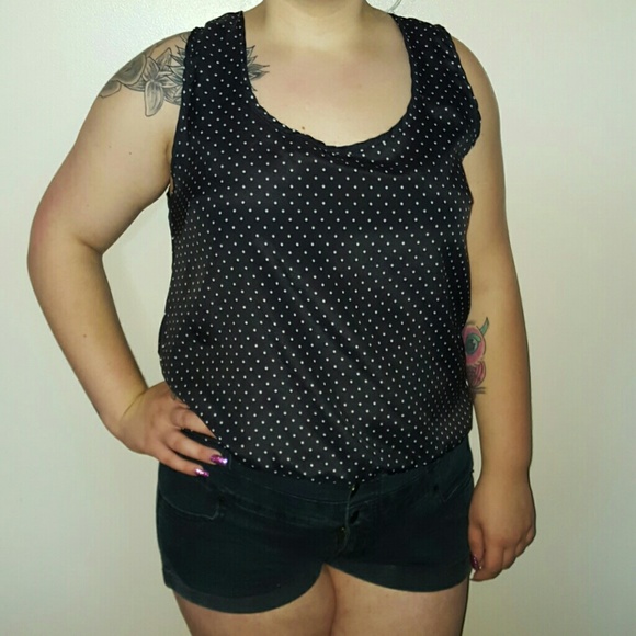 Polka dot tank top