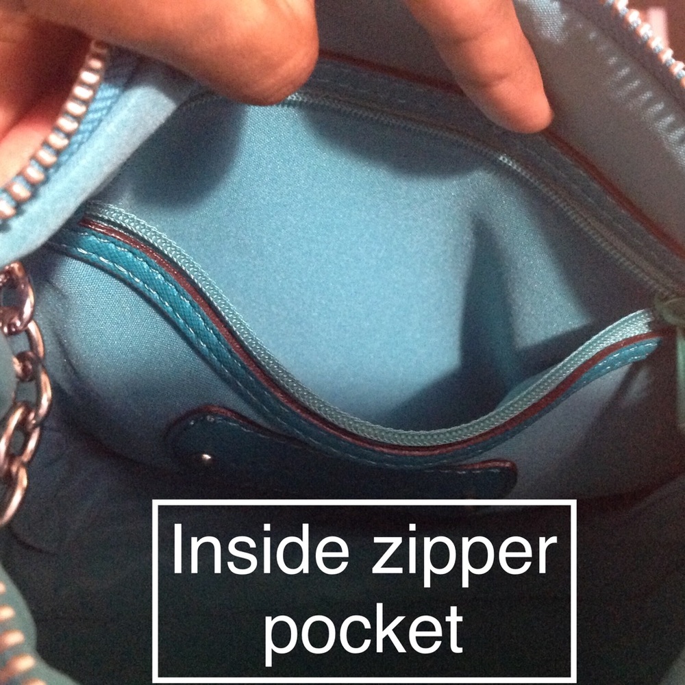 Teal green Liz Claiborne *2-in-1* cross-body purse - Picture 6 of 6