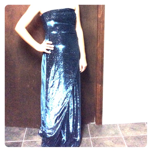 Evening Dress Blue Shimmer