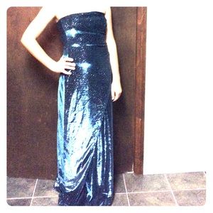 Evening Dress Blue Shimmer