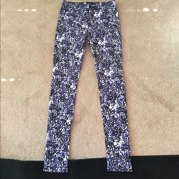 Joes Skinny Electric Blue Patterned Jeans - Picture 1 of 3
