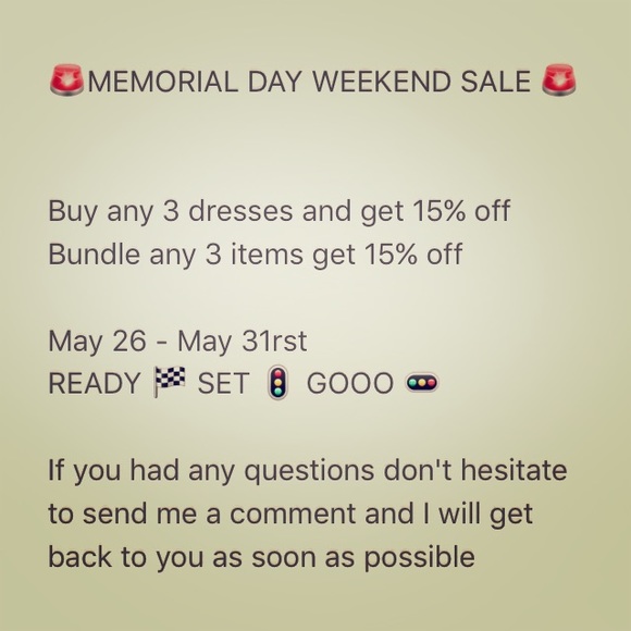 Memorial Day Sale